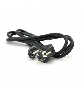 Кабель живлення Schuko PC-186 CEE7 / 17-C13, 1.2M, 0.75mm, OEM (євровилках) Q25 / 250 МЕДЬ !!!!!