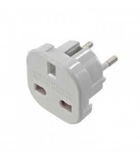 Переходник на евророзетку 9625 White, 110-250V, 10-16A, 1800W