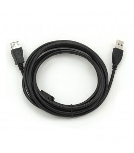 Подовжувач USB 2.0 AM / AF, 3.0m, 1 ферит, чорний Пакет Q200