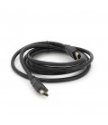Кабель Merlion HDMI-HDMI HIGH SPEED 2.0m, v1.4, OD-7.5mm, круглий Black, коннектор Black, (Пакет), Q150