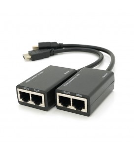 Удлинитель HDMI сигнала пассивный через 2 витых пара 2 CAT-5e/CAT-6e до 30m, цена за пару