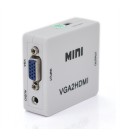 Конвертер Mini, VGA2HDMI, ВИХІД HDMI (мама), на ВХІД VGA (мама) 720P / 1080P, White, BOX