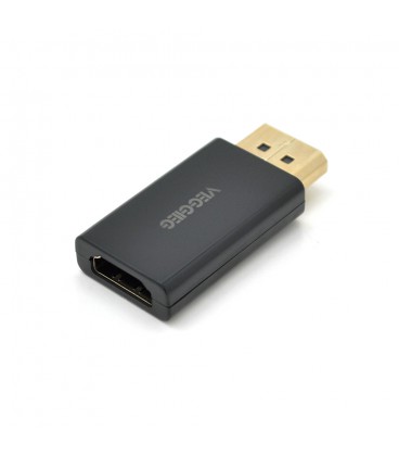 Перехідник VEGGIEG DH Display Port (тато) на HDMI (мама) підтримка 1080p, Black, Пакет