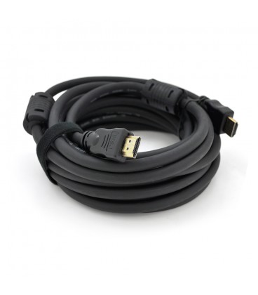 Кабель Ritar PL-HD348 HDMI-HDMI Ultra HD 4K,1080P, 20.0m, v1,4, OD-8.0mm, з фільтром, круглий Black, коннектор Gold, Пакет, Q20