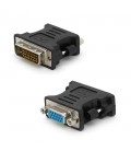 Перехідник VGA (мама) / DVI-I 24 + 5 (тато) Black Q50