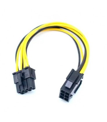 Кабель-перехідник для живлення відеокарти 6P-8P, довжина 200мм