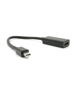 Конвертер mini Display Port (папа) на HDMI(мама) 10cm, Black, 4K/2K, Пакет