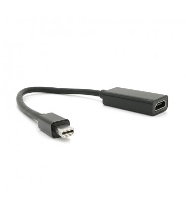 Конвертер mini Display Port (тато) на HDMI(мама) 10cm, Black, 4K/2K, Пакет
