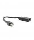 Конвертер mini Display Port (тато) на HDMI(мама) 10cm, Black, 4K/2K, Пакет