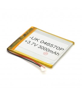 Літій-полімерний акумулятор 4*65*70mm (Li-ion 3.7В 3000мА·год)
