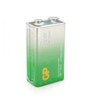 Батарейка лужна GP SUPER ALKALINE 1604AEB-5S1, 9V, крона, 6LF22 10 (100шт.) х10(10шт.) х1 у вакуумному впакуванні ціна за 1шт