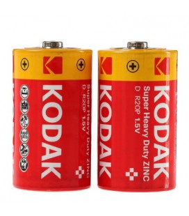 Батарейка сольова KODAK Extra Heavy Duty R20, 2шт в shrink, ціна за shrink