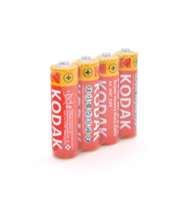 Батарейка солевая KODAK Super Heavy Duty R6, АА, 4шт в shriink, цена за shrink