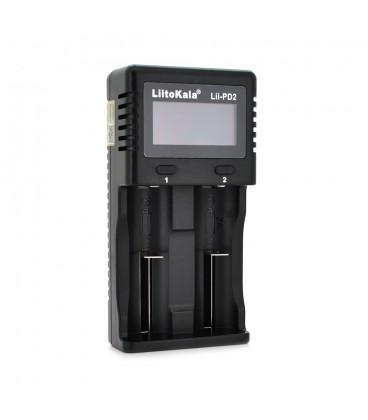 ЗУ універсальне Liitokala PD2, 2 канали, LCD дисплей, підтримує Li-ion, Ni-MH та Ni-Cd AA (R6), ААA (R03), AAAA, С (R14)