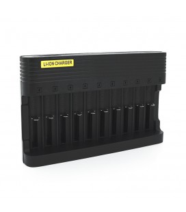 Зарядное устройство универсальное MS-10810A, 10 каналов LED инд., поддерживает Li-ion AA (R6), ААA (R03), 16340,18650