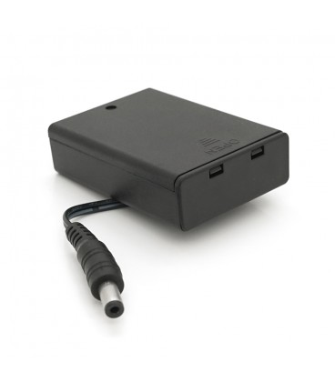 Відсік для 3-х елементів живлення АА, роз'єм 5,5×2,1, закритий корпус із вимикачем