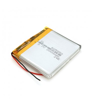 Літій-полімерний акумулятор 6*50*50mm (Li-ion 3.7В 2000мА·год)