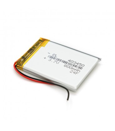 Літій-полімерний акумулятор 4*34*50mm 3,7V (Li-ion 3.7В 800мА·год)