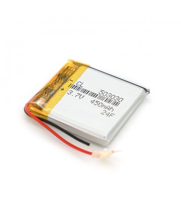Літій-полімерний акумулятор 5*30*30mm (Li-ion 3.7В 450мА·год)