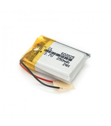 Літій-полімерний акумулятор 6*20*25mm (Li-ion 3.7В 250мА·год)