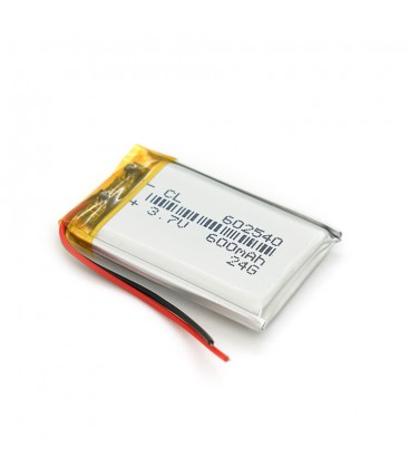 Літій-полімерний акумулятор 6*25*40mm (Li-ion 3.7В 600мА·год)