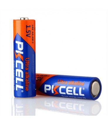 Батарейка лужна PKCELL 1.5V AA/LR6, 2 штуки у блістері ціна за блістер, Q12
