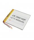 Літій-полімерний акумулятор 3.6*90*100mm (Li-ion 3.7В 4000мА·год)