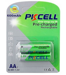 Акумулятор PKCELL 1.2V AA 600mAh NiMH Already Charged, 2 штуки у блістері ціна за блістер, Q12
