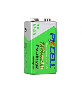 Аккумулятор PKCELL 9V/350mAh, крона, NiMH Rechargeable Battery, 1 штука в блистере цена за блистер Q10