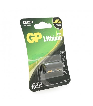 Батарейка літієва GP CR123A-2U1, 1 шт у блістері ціна за блістер