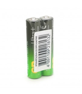 Батарейка GP Ultra Plus 24AUP-2S2, лужна AAA, 2 шт у вакуумній упаковці, ціна за упаковку