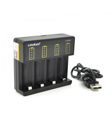 Зарядное устройство LiitoKala Lii-16340 для Li-Ion аккумуляторов 5V 2A, BOX ТОЛЬКО ДЛЯ 16340 (RCR123)
