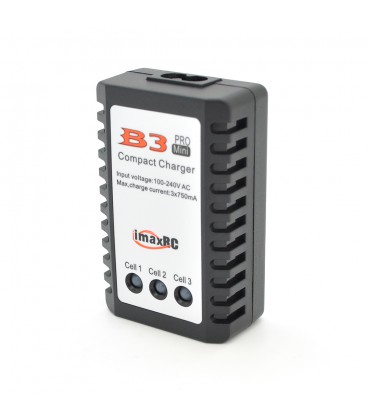 Зарядний пристрій B3Mini для літієвих акумуляторів 2S-3S DC 7.4V/11.1V 750mA/Max, з індикацією, BOX + перехідник