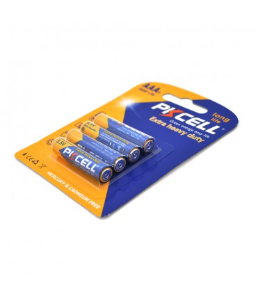 Батарейка сольова PKCELL 1.5V AAA/R03, 4 штуки у блістері ціна за блістер, Q12/144