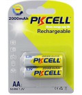 Акумулятор PKCELL 1.2V AA 2000mAh NiMH Rechargeable Battery, 2 штуки в блістері ціна за блістер, Q2