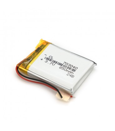Литий-полимерный аккумулятор 7*30*40mm (Li-ion 3.7В 850мА·ч)