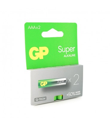 Батарейка GP Super 24A-2UE2, лужна AAA, 2 шт у блістері, ціна за блістер