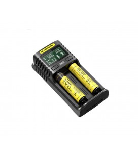Зарядное устройство универсальное Nitecore Digicharger UM2, 2 канала, LCD дисплей, поддерживает Li-ion, Ni-MH и Ni-Cd AA (R6), А