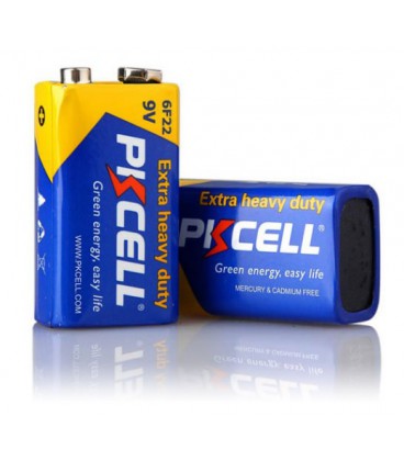 Батарейка сольова PKCELL 9V/6F22, крона, 1 штука shrink ціна за shrink, Q10/500