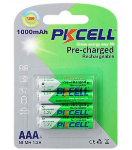 Акумулятор PKCELL 1.2V AAA 1000mAh NiMH Already Charged, 4 штуки у блістері ціна за блістер, Q12