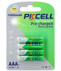 Акумулятор PKCELL 1.2V AAA 1000mAh NiMH Already Charged, 4 штуки у блістері ціна за блістер, Q12