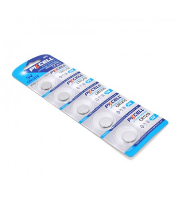 Батарейка літієва PKCELL CR1216, 5 шт у блістері (упак.100 штук) ціна за блист. Q30