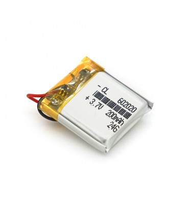 Літій-полімерний акумулятор 6*20*20mm (Li-ion 3.7В 200мА·год)