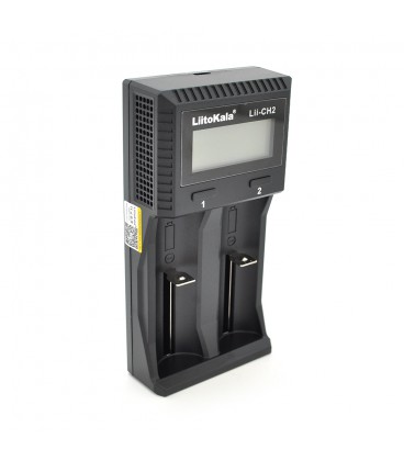 ЗУ універсальне Liitokala Lii-CH2, 2 канали, LCD дисплей, підтримує Li-ion, Ni-MH та Ni-Cd AA (R6), ААA (R03), AAAA, С (R14)