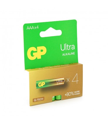 Батарейка GP Ultra 24AU-2UE4 лужна AAA, 4 шт у блістері, ціна за блістер