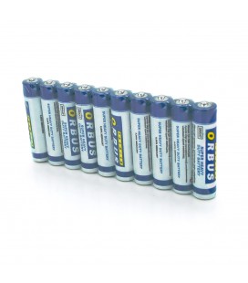 Батарейка солевая Orbus Zinc Carbon 1.5V AAA/LR03, 10 штук shrink