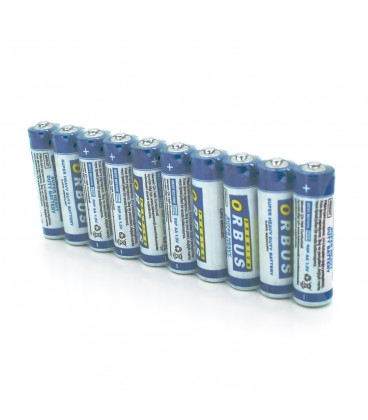 Батарейка сольова Orbus Zinc Carbon 1.5V AA/LR06, 10  штуки shrink