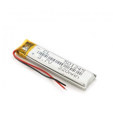 Літій-полімерний акумулятор 5*12*45mm (Li-ion 3.7В 320мА·год)