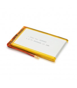 Літій-полімерний акумулятор 6*50*80mm (Li-ion 3.7В 3000мА·год)