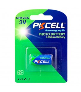 Батарейка літієва PKCELL 3V CR123A Lithium Manganese Battery ціна за блістер, Q8/96